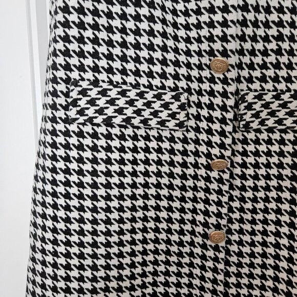 Sale 🎉🥳 4/$25 or $10Zara Girls Black & White Houndstooth Dress - Picture 6 of 6
